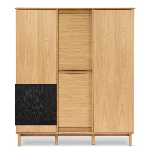 Skovby SM546 Dual Cabinet H: 145 cm - Sortlakeret Eg