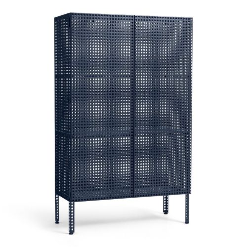 HAY Perforated Floor Cabinet Large 146,5x89 cm - Steel/Blue