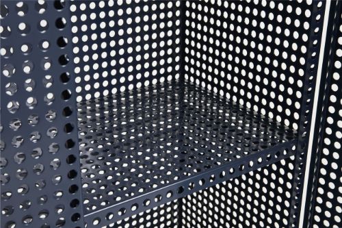 HAY Perforated Floor Cabinet Large 146,5x89 cm - Steel/Blue