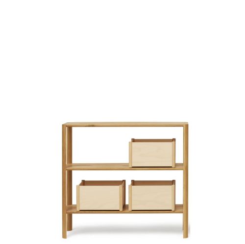Form & Refine Leaf Shelf 1x3 L: 100 cm - Oiled Oak