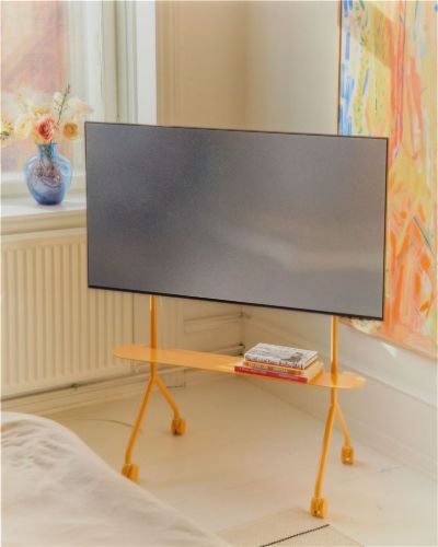 Pedestal Moon Light Shelf- Metal/Apricot