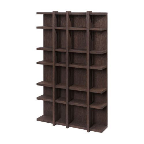 Ferm Living Tilem Shelf 4x6 - Dark Stained Oak


