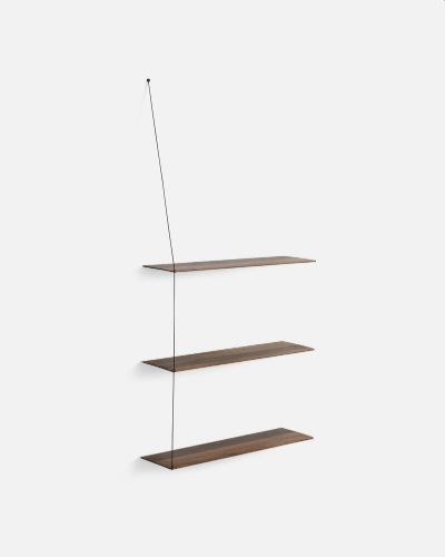Woud Stedge Shelf 2.0 L: 80 cm - Smoked Oak