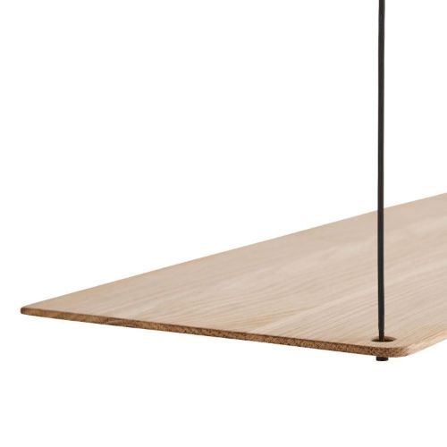 Woud Stedge Shelf 2.0 L: 80 cm - White Pigmented Laquered Oak 