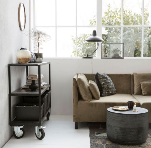 House Doctor Reol m. 4 hjul - Sort 