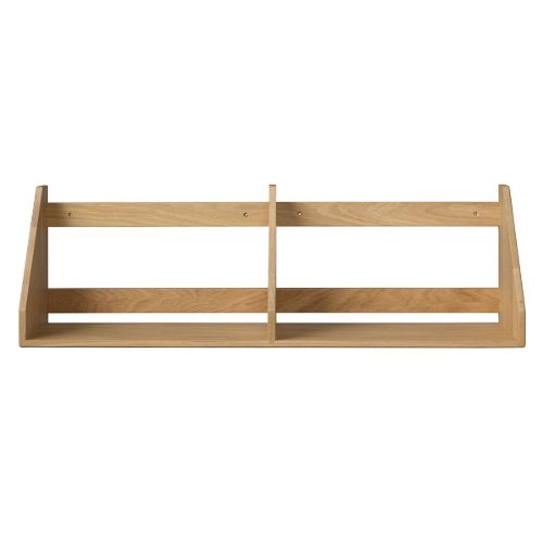 FDB Møbler B5 Børge Mogensen Hylde Dobbelt 80 x 21 cm -  Eg Massiv / Mat Lak