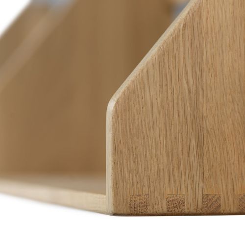 FDB Møbler B5 Børge Mogensen Hylde Dobbelt 100 x 21 cm - Massiv Eg / Mat Lak 