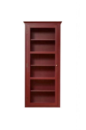 Lindebjerg Design Color N4 Vitrineskab Venstrehængt Dør 80x170 cm - Red