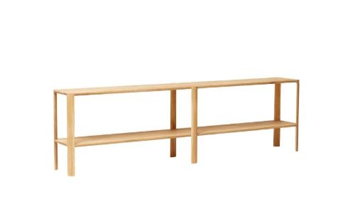 Form & Refine Leaf Shelf 2x2 L: 200 cm - Oiled Oak