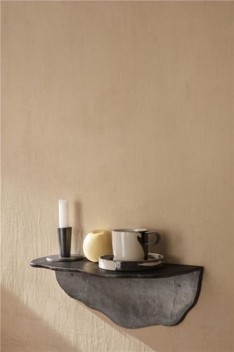 Ferm Living Fracture Shelf 15x40,7 cm - Blackened Aluminium