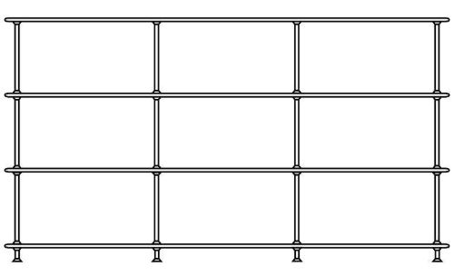 Montana QS Free 333000 Reol 203,4x109,9cm - 165 Beetroot