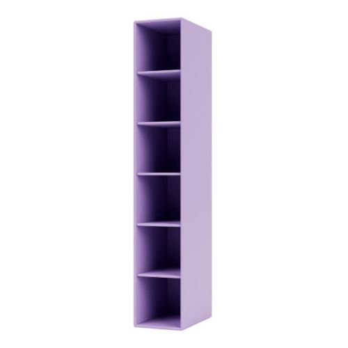 Montana Sidehængt Reol m. 5 Hylder Højre H: 138 cm - 164 Iris