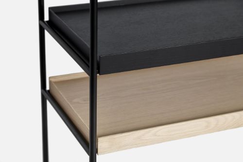 Woud Tray Shelf Low 81x100 cm - Walnut