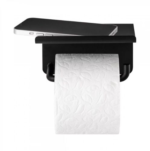 Blomus Modo Toilet Roll Holder With Shelf 9,5x13,5 cm - Black