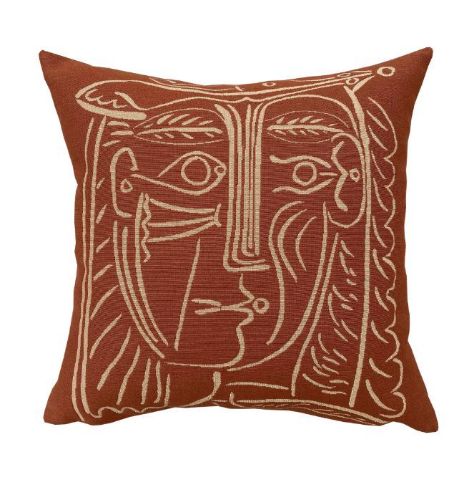 Poulin Design Picasso Pude 45x45 cm - Woman's Head With Hat (1962)