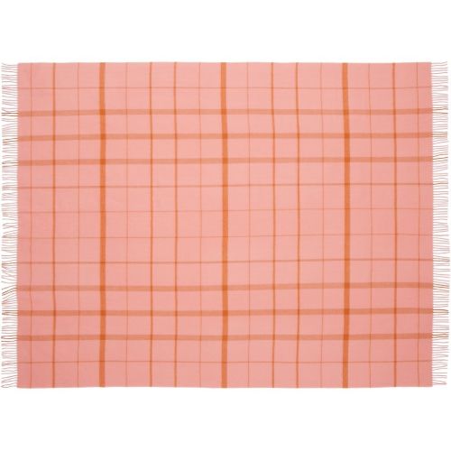 Silkeborg Uldspinderi Warp and Weft Love Plaid 130x190 cm - Coral/Amber