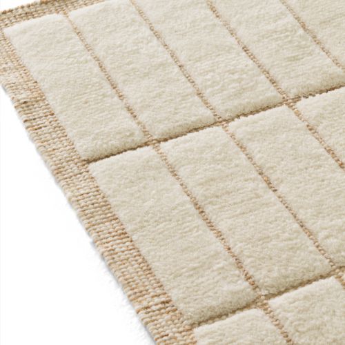 Audo Copenhagen Tile Gulvtæppe 170x240 cm - Ivory Tiles