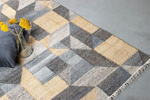 HC Interior Rugs MIGO Håndvævet Kelim Tæppe 140x200 - Midnight Mix