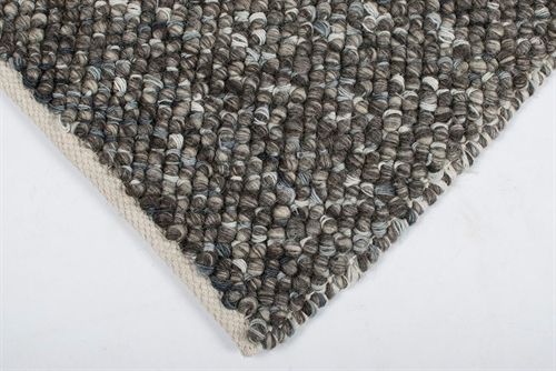 HC Interior Rugs Oxford Håndvævet Tæppe 90x150 cm - Dark Grey Mix