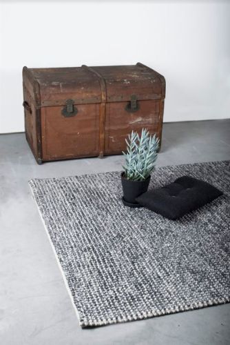 HC Tæpper Dublin Håndvævet Tæppe 200x290 cm - Dark Grey