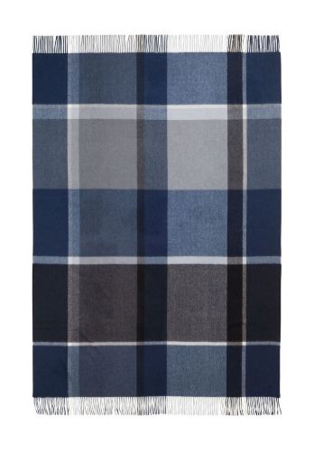 Elvang Manhattan Plaid 130 x 200 cm - Dark Blue