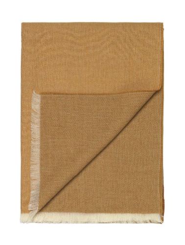 Elvang Venice Plaid 130 x 190 cm - White/Yellow Ocher