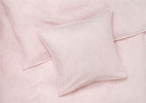 Juna Monochrome Lines Pudebetræk 63x60 cm - Rosa/Hvid OUTLET