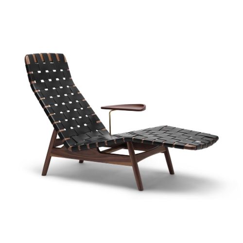 Sibast AV Egoist Chaise Lounge by Arne Vodder 1951 inkl Pude - Walnut/Black