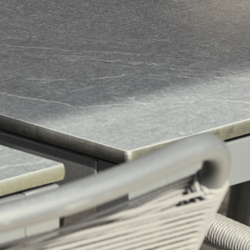 Mandalay Pure Havebord L: 82 cm - Aluminium/Antracit (Midlertidigt Udsolgt)