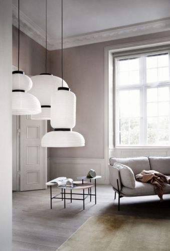 &Tradition Formakami JH4 Pendant Ø: 50 cm - Ivory White/Black
