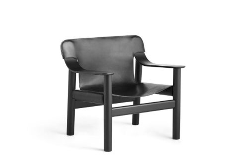 HAY Bernard Loungestol  - Deep Black Lacquered Solid/Oak OUTLET