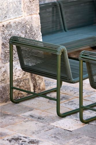 Cane-line Outdoor Al Dente Loungestol - Aluminium/Dark Green