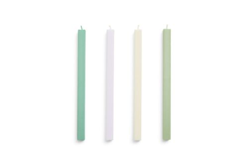 HAY Square Candle Set of 4 pcs H: 24 cm - Fresh OUTLET