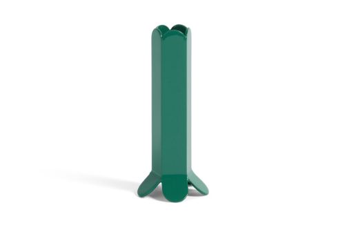 HAY Arcs Candleholder L H: 13 cm - Green OUTLET