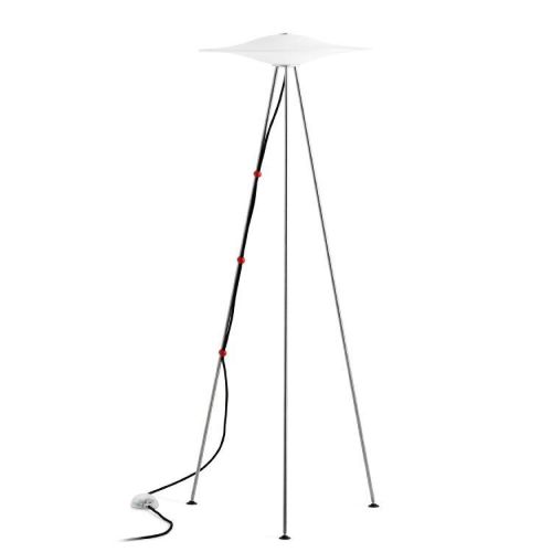 Piet Hein Sinus 440 Gulvlampe H: 124,9 cm - Opal/Sort Ledning UDSTILLINGSMODEL OUTLET 