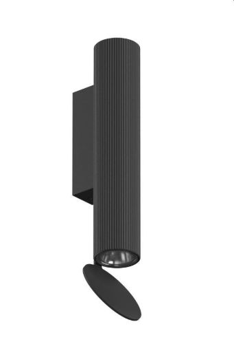 FLOS Flauta H225 Riga Væglampe H: 22,5 cm - Black OUTLET