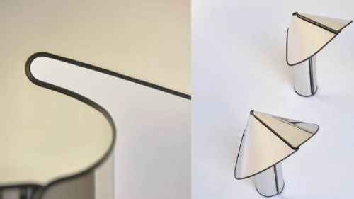 FLOS Chiara T Bordlampe H: 41cm - Pink Gold/Oxide Red Edge OUTLET