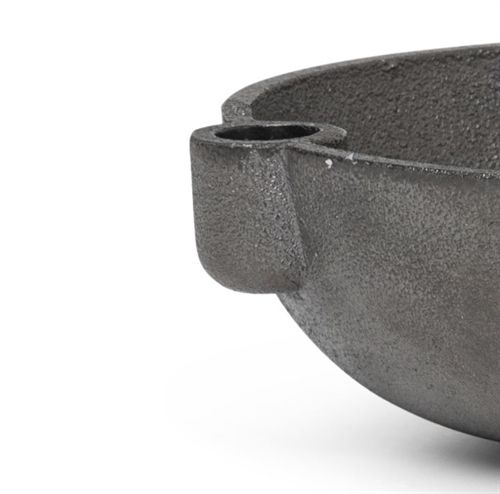 Ferm Living Bowl Candle Holder Small Ø: 14,6 cm - Black Brass OUTLET