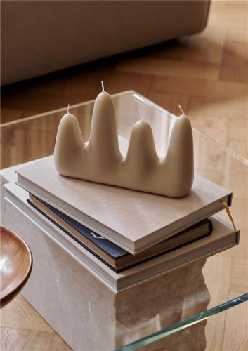 Ferm Living Stala Candle 15,2x24,1 cm - Sand OUTLET
