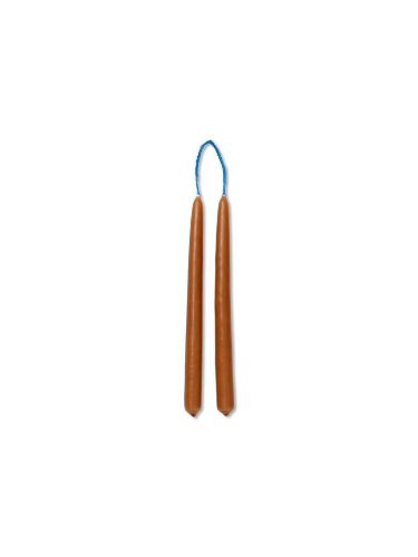 Ferm Living Dipped Candles Set of 8 H: 15 cm - Amber OUTLET