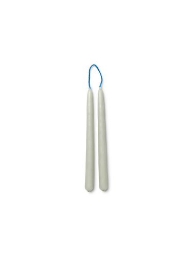 Ferm Living Dipped Candles Set of 8 H: 15 cm - Sage OUTLET