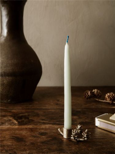 Ferm Living Dipped Candles Set of 8 H: 15 cm - Sage OUTLET