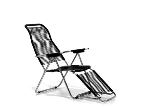 Fiam Spaghetti Outdoor Relax Armchair SH: 38 cm - Black FORUDBESTIL: OKTOBER 2026