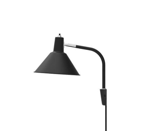 NUAD Arcon Wall Lamp - Black/Chrome UDSTILLINGSMODEL OUTLET
