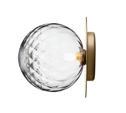 Nuura Liila 1 Large Væg-/loftlampe Ø: 24,5cm - Nordic Gold/Optic Clear OUTLET