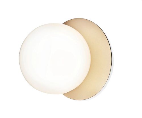 Nuura Liila 1 Medium Væg-/loftlampe Ø: 16,5cm - Nordic Gold/Opal White OUTLET