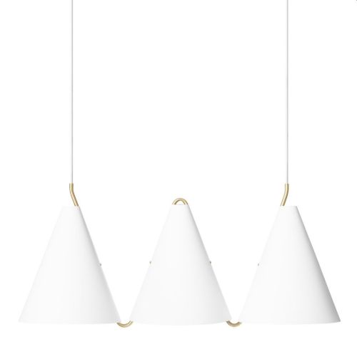 LYFA Bent Karlby MOSAIK SIDEBYSIDE III 250 Pendel Ø: 25 cm - Mat Hvid  OUTLET
