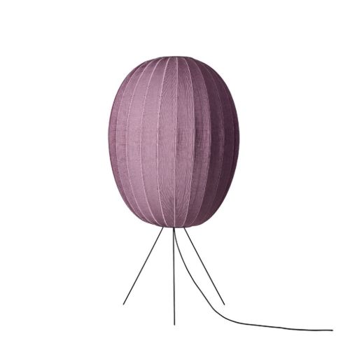 Made By Hand Knit-Wit Round Oval Floor Ø: 65 cm - Burgundy OUTLET