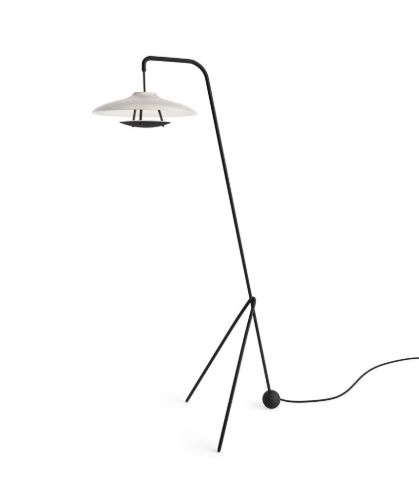 Stellar Works Haro Floor Lamp H: 140 cm - Sort/Hvid UDSTILLINGSMODEL OUTLET
