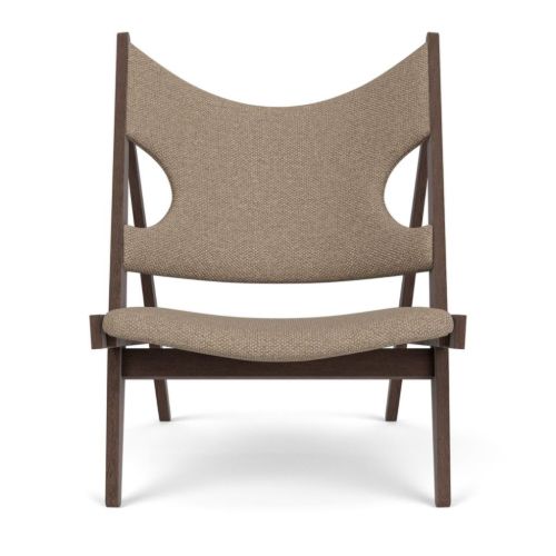 Audo Copenhagen Knitting Lounge Chair - Dark Stained Oak/Logan Flint